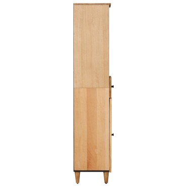 vidaXL Ντουλάπι Μπάνιου Καφέ 38x33,5x160cm Στερεό ξύλο μάνγκο
