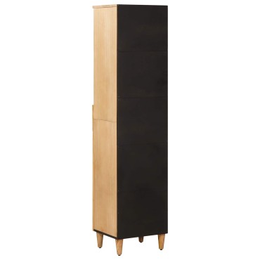 vidaXL Ντουλάπι Μπάνιου Καφέ 38x33,5x160cm Στερεό ξύλο μάνγκο
