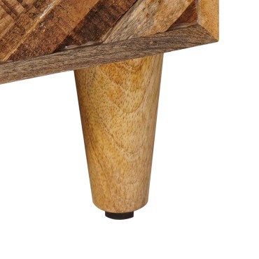 vidaXL Ντουλάπι Μπάνιου Καφέ 38x33,5x160cm Στερεό ξύλο μάνγκο