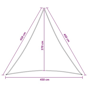 vidaXL Ικανότητα Σκίασης 4,5 x 4,5 x 4,5 m HDPE