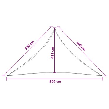 vidaXL Ικανότητα Σκίασης Μπλε και άσπρο 5 x 5 x 5 m HDPE