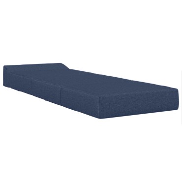 vidaXL Κρεβάτι Καναπέ Αναδιπλούμενο Μπλε 200x70x15cm Ύφασμα