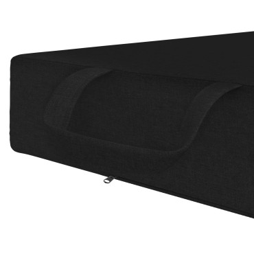 vidaXL Κρεβάτι Καναπέ Αναδιπλούμενο 75x63x45cm Μαύρο
