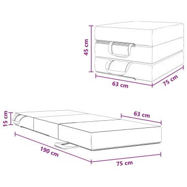 vidaXL Κρεβάτι Καναπέ Αναδιπλούμενο 75x63x45cm Σκούρο Γκρι