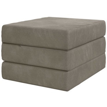 vidaXL Κρεβάτι Καναπέ Αναδιπλούμενο 90x63x45cm Ανοιχτό γκρι