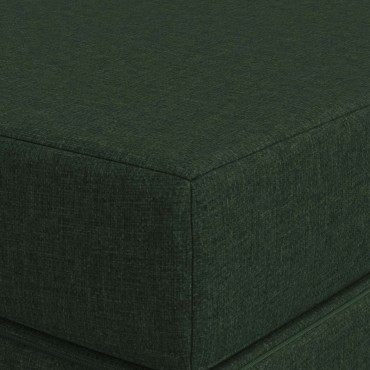 vidaXL Κρεβάτι Καναπέ Αναδιπλούμενο 80x67x45cm Σκούρο Πράσινο