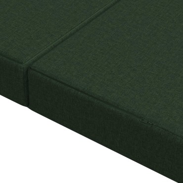 vidaXL Κρεβάτι Καναπέ Αναδιπλούμενο 80x67x45cm Σκούρο Πράσινο
