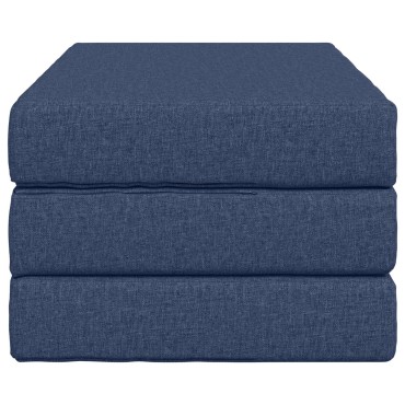 vidaXL Κρεβάτι Καναπέ Αναδιπλούμενο 80x67x45cm Μπλε