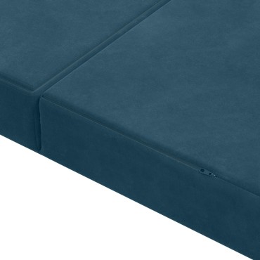 vidaXL Κρεβάτι Καναπέ Αναδιπλούμενο 80x67x45cm Μπλε