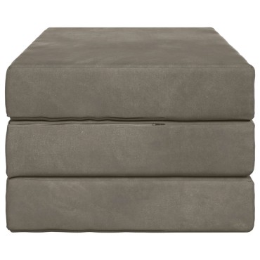 vidaXL Κρεβάτι Καναπέ Αναδιπλούμενο 80x67x45cm Ανοιχτό γκρι