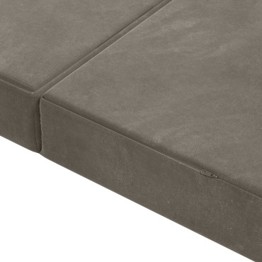 vidaXL Κρεβάτι Καναπέ Αναδιπλούμενο 80x67x45cm Ανοιχτό γκρι
