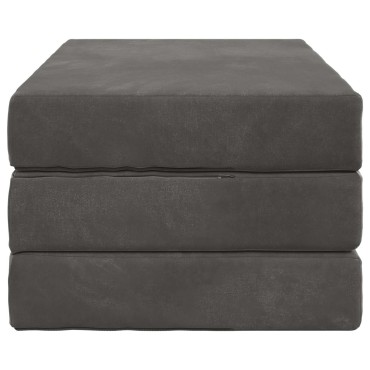 vidaXL Κρεβάτι Καναπέ Αναδιπλούμενο 80x67x45cm Σκούρο Γκρι