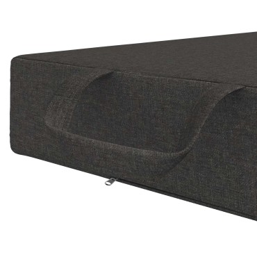 vidaXL Κρεβάτι Καναπέ Αναδιπλούμενο 90x67x45cm Σκούρο Γκρι