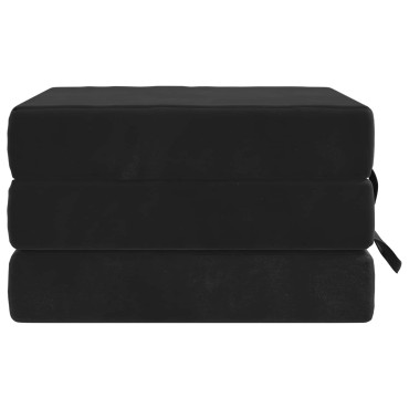 vidaXL Κρεβάτι Καναπέ Αναδιπλούμενο 90x67x45cm Μαύρο