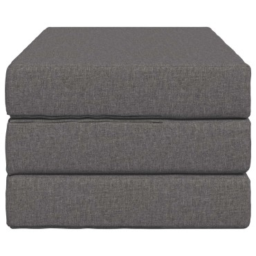 vidaXL Κρεβάτι Καναπέ Αναδιπλούμενο 100x67x45cm Ανοιχτό γκρι