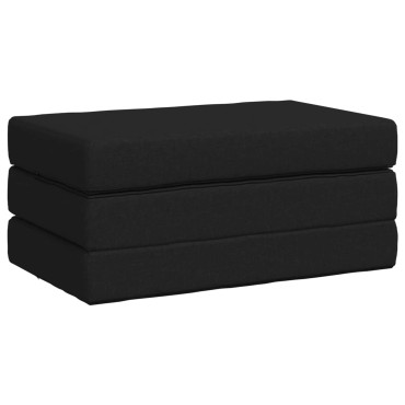 vidaXL Κρεβάτι Καναπέ Αναδιπλούμενο 100x67x45cm Μαύρο