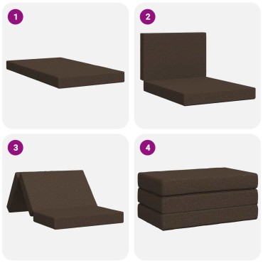 vidaXL Κρεβάτι Καναπέ Αναδιπλούμενο 100x67x45cm Taupe