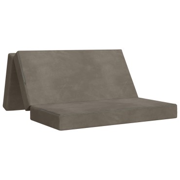 vidaXL Κρεβάτι Καναπέ Αναδιπλούμενο 120x67x45cm Ανοιχτό γκρι