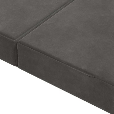 vidaXL Κρεβάτι Καναπέ Αναδιπλούμενο 120x67x45cm Σκούρο Γκρι