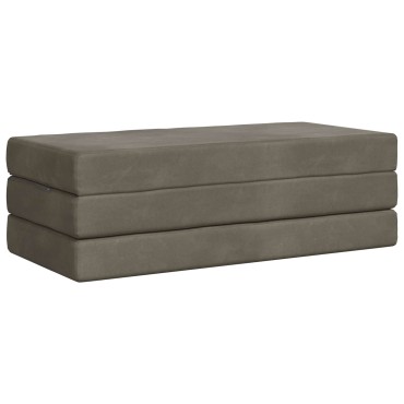 vidaXL Κρεβάτι Καναπέ Αναδιπλούμενο 140x67x45cm Ανοιχτό γκρι