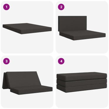 vidaXL Κρεβάτι Καναπέ Αναδιπλούμενο 160x67x45cm Σκούρο Γκρι