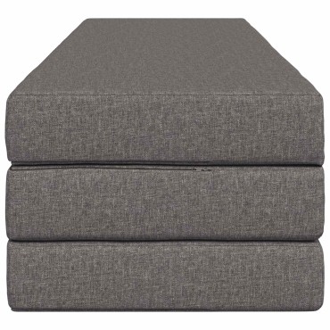 vidaXL Κρεβάτι Καναπέ Αναδιπλούμενο 180x67x45cm Ανοιχτό γκρι