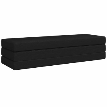 vidaXL Κρεβάτι Καναπέ Αναδιπλούμενο 180x67x45cm Μαύρο