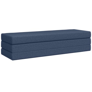 vidaXL Κρεβάτι Καναπέ Αναδιπλούμενο 180x67x45cm Μπλε