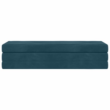 vidaXL Κρεβάτι Καναπέ Αναδιπλούμενο 180x67x45cm Μπλε