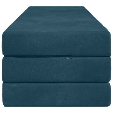 vidaXL Κρεβάτι Καναπέ Αναδιπλούμενο 180x67x45cm Μπλε