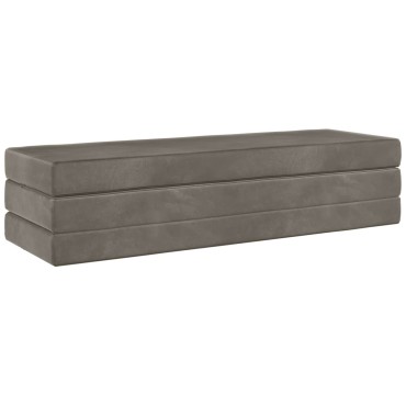 vidaXL Κρεβάτι Καναπέ Αναδιπλούμενο 180x67x45cm Ανοιχτό γκρι