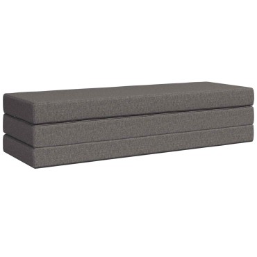 vidaXL Κρεβάτι Καναπέ Αναδιπλούμενο 200x67x45cm Ανοιχτό γκρι