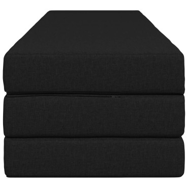 vidaXL Κρεβάτι Καναπέ Αναδιπλούμενο 200x67x45cm Μαύρο