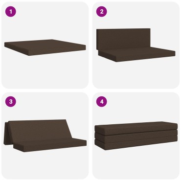 vidaXL Κρεβάτι Καναπέ Αναδιπλούμενο 200x67x45cm Taupe