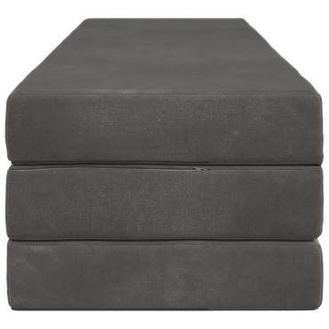 vidaXL Κρεβάτι Καναπέ Αναδιπλούμενο 200x67x45cm Σκούρο Γκρι