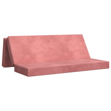 vidaXL Κρεβάτι Καναπέ Αναδιπλούμενο 200x67x45cm Ροζ