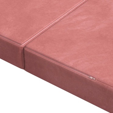 vidaXL Κρεβάτι Καναπέ Αναδιπλούμενο 200x67x45cm Ροζ