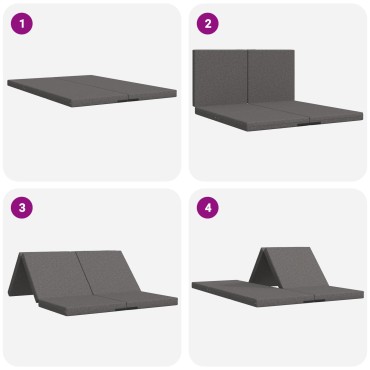 vidaXL Κρεβάτι Καναπέ Αναδιπλούμενο 70x67x48cm Ανοιχτό γκρι