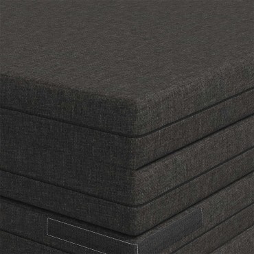 vidaXL Κρεβάτι Καναπέ Αναδιπλούμενο 140x67x15cm Σκούρο Γκρι