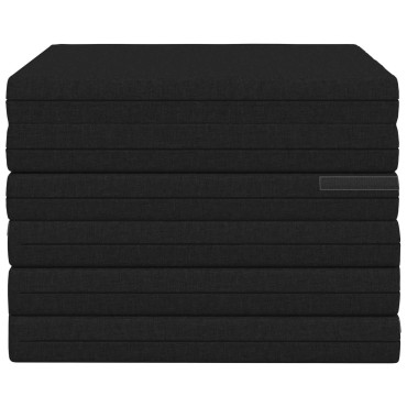 vidaXL Κρεβάτι Καναπέ Αναδιπλούμενο 140x67x15cm Μαύρο