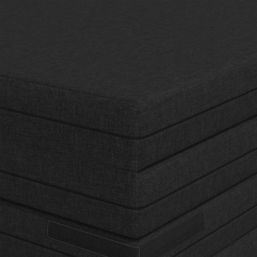 vidaXL Κρεβάτι Καναπέ Αναδιπλούμενο 140x67x15cm Μαύρο