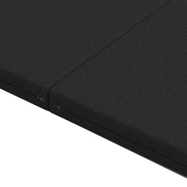 vidaXL Κρεβάτι Καναπέ Αναδιπλούμενο 140x67x15cm Μαύρο