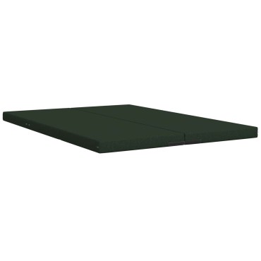 vidaXL Κρεβάτι Καναπέ Αναδιπλούμενο 140x67x15cm Σκούρο Πράσινο