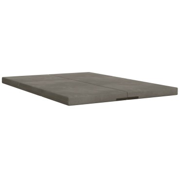 vidaXL Κρεβάτι Καναπέ Αναδιπλούμενο 140x67x15cm Ανοιχτό γκρι