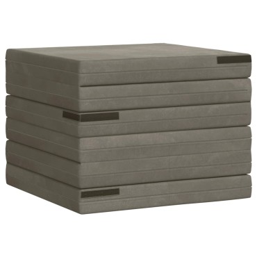 vidaXL Κρεβάτι Καναπέ Αναδιπλούμενο 70x67x48cm Ανοιχτό γκρι