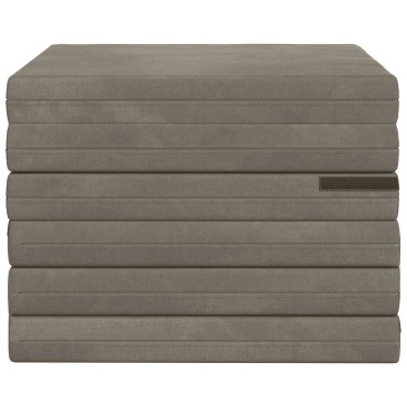 vidaXL Κρεβάτι Καναπέ Αναδιπλούμενο 70x67x48cm Ανοιχτό γκρι