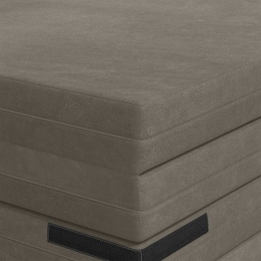 vidaXL Κρεβάτι Καναπέ Αναδιπλούμενο 70x67x48cm Ανοιχτό γκρι