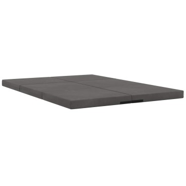 vidaXL Κρεβάτι Καναπέ Αναδιπλούμενο 140x67x15cm Σκούρο Γκρι