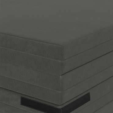 vidaXL Κρεβάτι Καναπέ Αναδιπλούμενο 140x67x15cm Σκούρο Γκρι