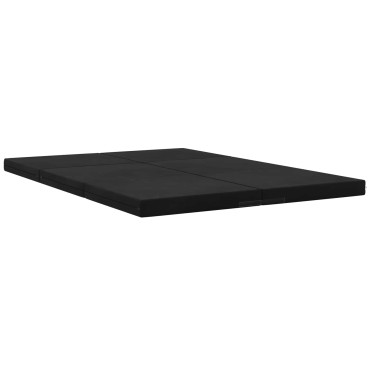 vidaXL Κρεβάτι Καναπέ Αναδιπλούμενο 140x67x15cm Μαύρο